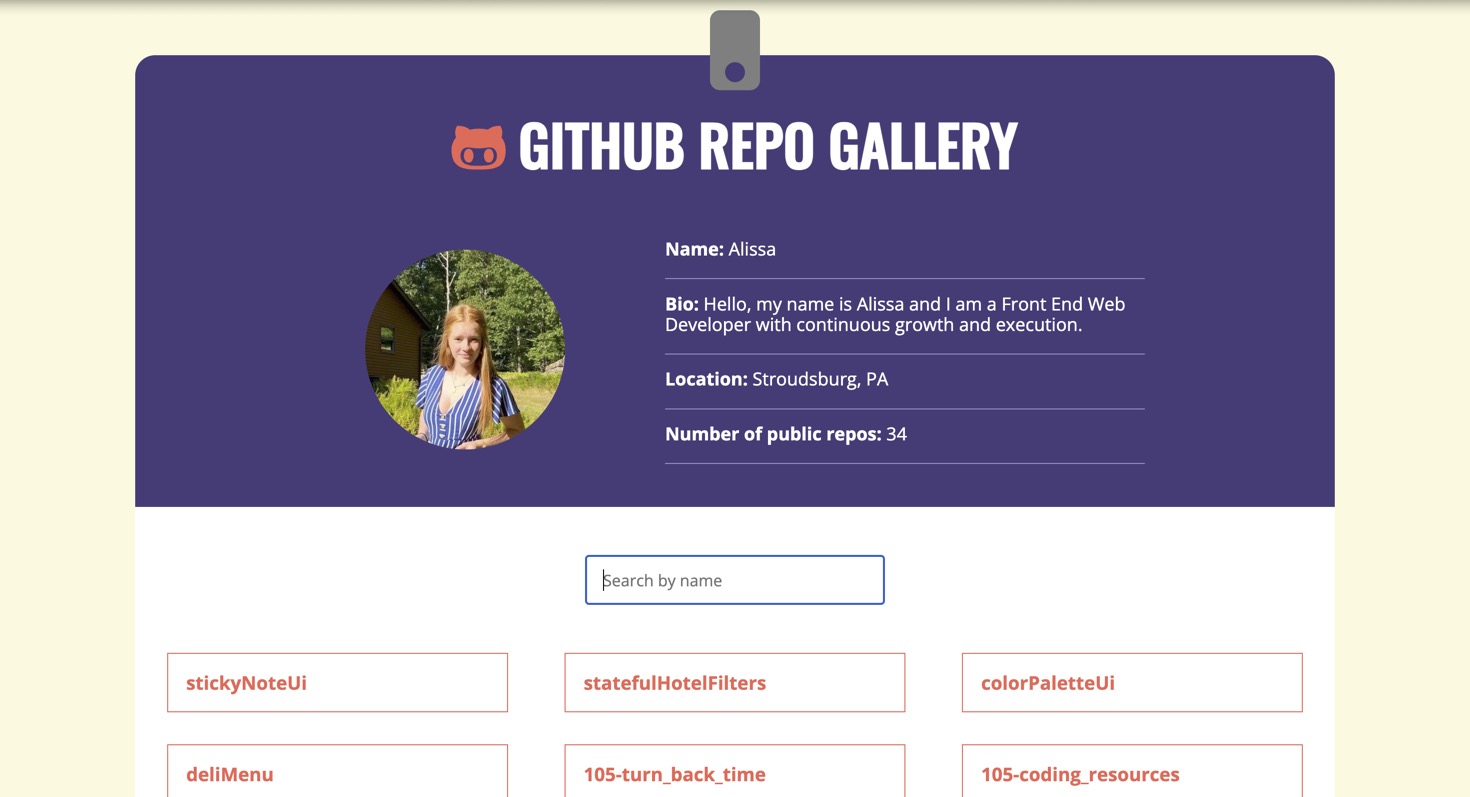 image of the GitHub repo gallery